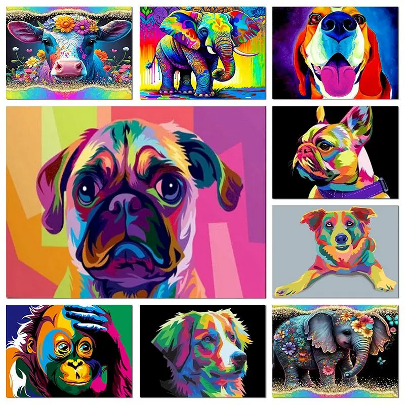 GATYZTORY Paint By Numbers Abstract Color Dog Handpainted Oil Painting On Canvas Number Painting Animals Diy Gift Ideas
GATYZTORY Paint By Numbers Abstract Color Dog Handpainted Oil Painting On Canvas Number Painting Animals Diy Gift Ideas