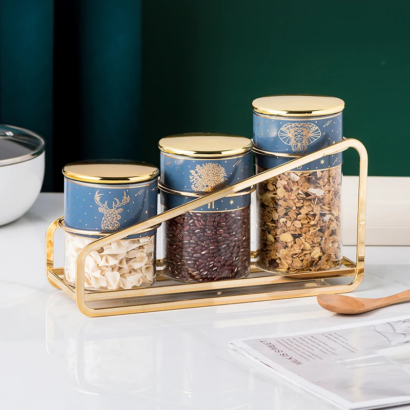 Creative Transparent Glass Bottle Sealed Jar Kitchen Supplies Storage Jar Cereal Dispenser Household Moisture-proof Tea Jar
Creative Transparent Glass Bottle Sealed Jar Kitchen Supplies Storage Jar Cereal Dispenser Household Moisture-proof Tea Jar