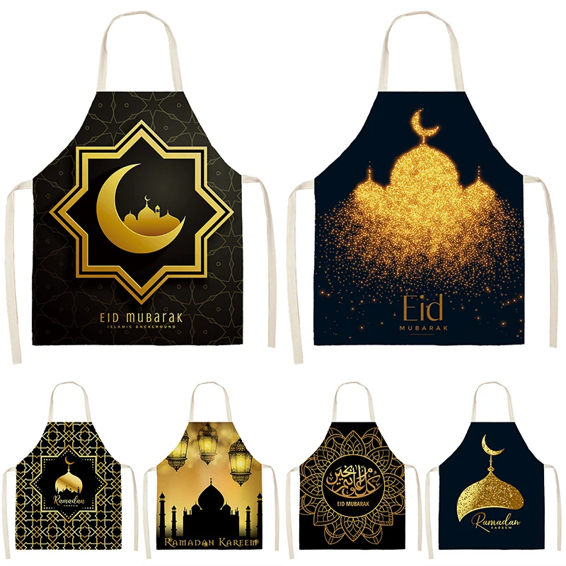 Muslim Eid Mubarak Printed Home Cooking Baking Waist Bib Ramadan Kareem Kitchen Apron For Women Star Crescent Cotton Linen Decor
Muslim Eid Mubarak Printed Home Cooking Baking Waist Bib Ramadan Kareem Kitchen Apron For Women Star Crescent Cotton Linen Decor