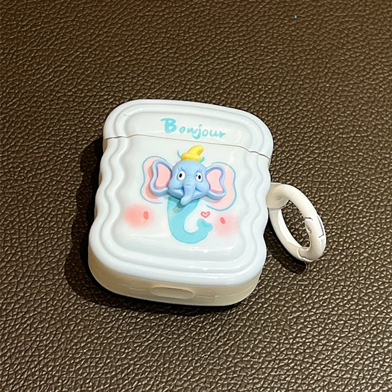 Cartoon Elephant Case for AirPods 1 2 3 Pro Cases Cover Bluetooth Earbuds Charging Box Protective Case for AirPod Air Pods
Cartoon Elephant Case for AirPods 1 2 3 Pro Cases Cover Bluetooth Earbuds Charging Box Protective Case for AirPod Air Pods