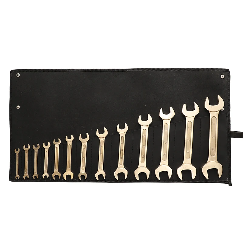 Non-sparking Low price wholesale hardware hand tool double open end wrench set-11pcs
Non-sparking Low price wholesale hardware hand tool double open end wrench set-11pcs