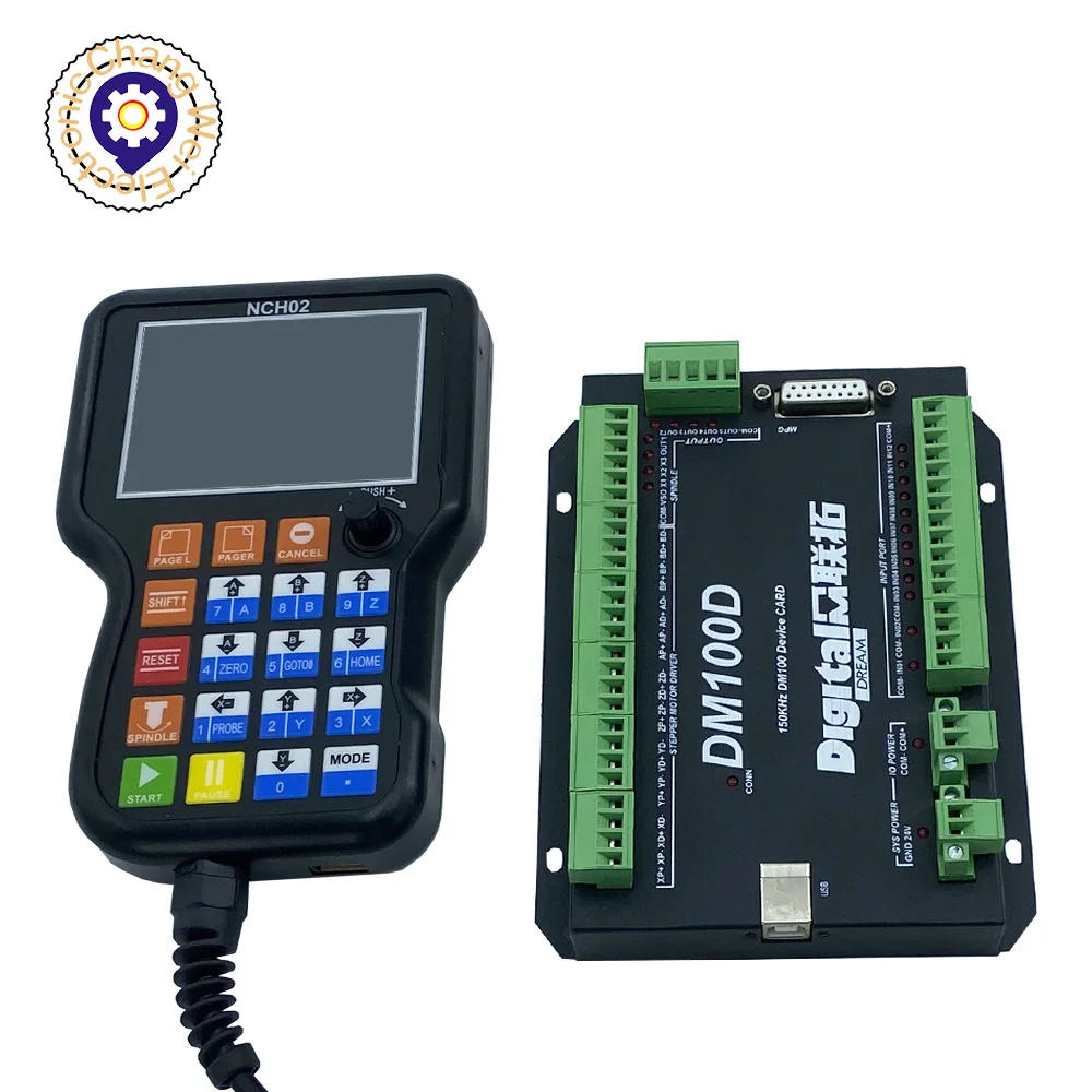 NCH02,CNC motion controller NCH02 3/4/5axis Handle controller CNC machining engraving machine drilling and milling machine
NCH02,CNC motion controller NCH02 3/4/5axis Handle controller CNC machining engraving machine drilling and milling machine