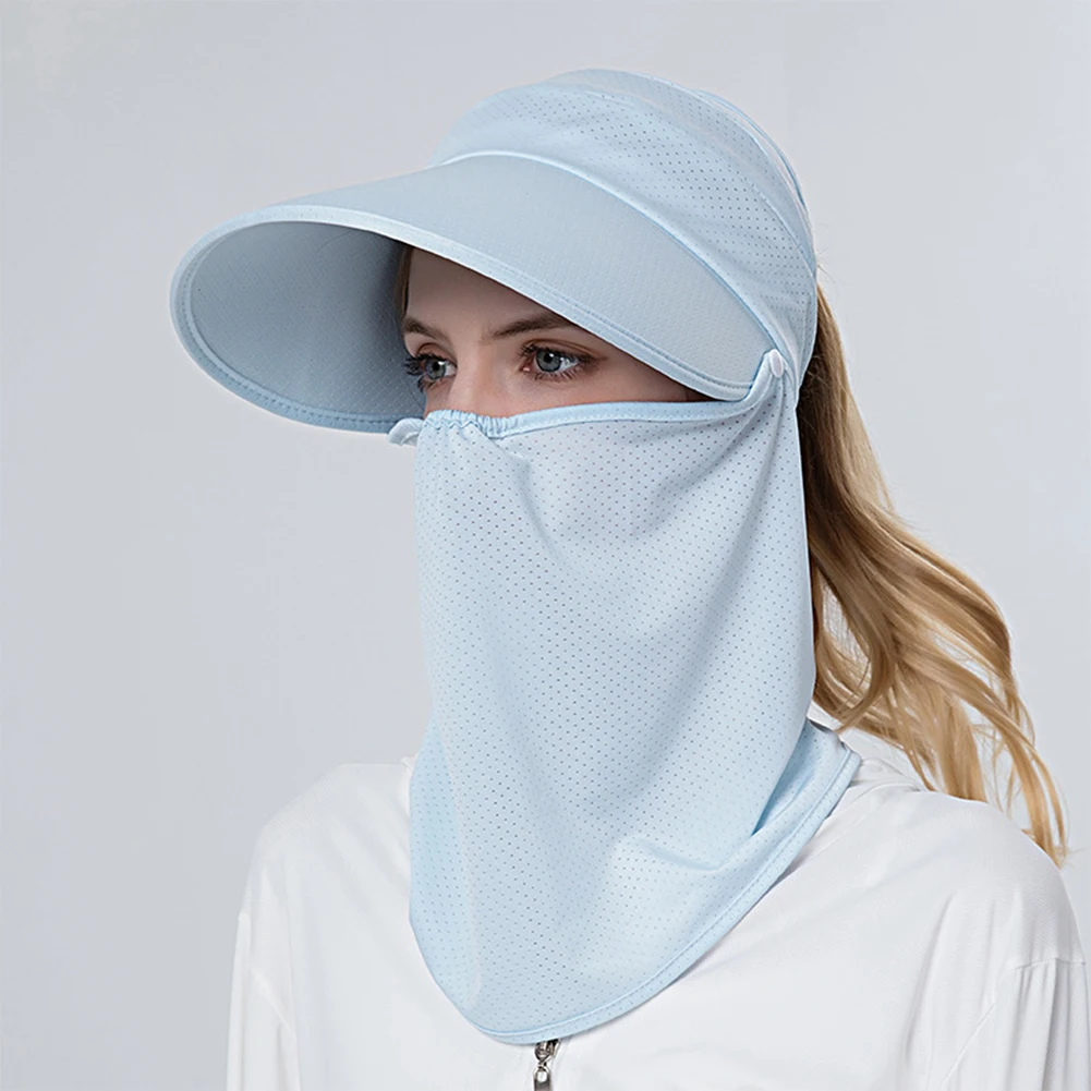 Fashion Sun Hat Women Summer Outdoor Riding Anti-UV Beach Foldable Sunscreen Cap Ice Feeling Neck Face Wide Brim Ponytail Hat
Fashion Sun Hat Women Summer Outdoor Riding Anti-UV Beach Foldable Sunscreen Cap Ice Feeling Neck Face Wide Brim Ponytail Hat