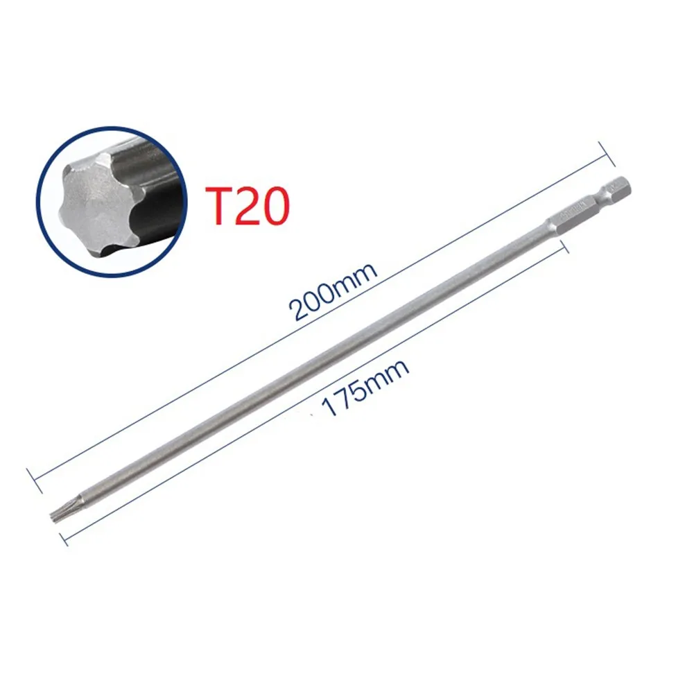 1/6pc 200mm Magnetic Torx Screwdrivers Bits S2 Alloy Steel T10 T15 T20 T25 T27T30 For Electric Screwdriver Hand Screwdrivers
1/6pc 200mm Magnetic Torx Screwdrivers Bits S2 Alloy Steel T10 T15 T20 T25 T27T30 For Electric Screwdriver Hand Screwdrivers
