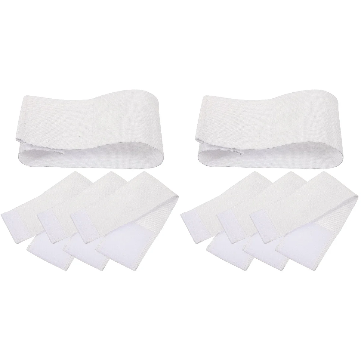 

8 Pcs Football Accessory Band Multipurpose Wear-resistant Captain Armband White Bands Soccer Armbands