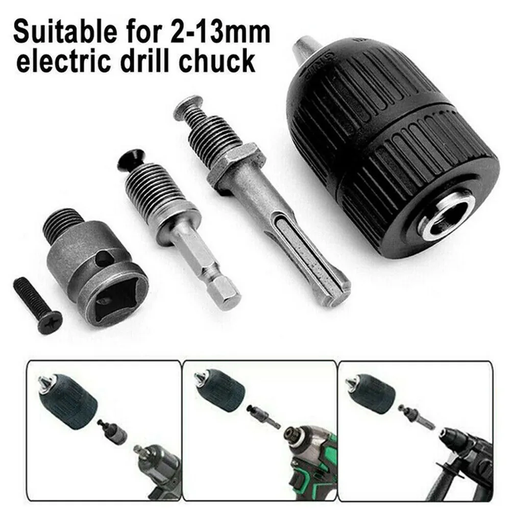 Drill Chuck Affordable 5 in 1 Keyless Chuck Drill Set for Easy Conversion to Drill Functions with SDS Plus Adapter
Drill Chuck Affordable 5 in 1 Keyless Chuck Drill Set for Easy Conversion to Drill Functions with SDS Plus Adapter