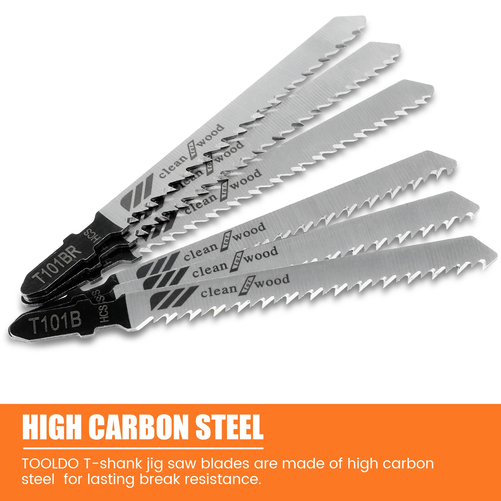TOP 60Pcs Jig Saw Blade Set High Carbon Steel Assorted Saw Blades with T-shank Sharp Fast Cut Down Jigsaw Blade Woodworking Tool
TOP 60Pcs Jig Saw Blade Set High Carbon Steel Assorted Saw Blades with T-shank Sharp Fast Cut Down Jigsaw Blade Woodworking Tool