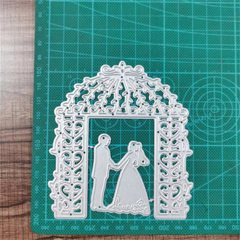 Wedding Flower Door Couple Frame Metal Cutting Dies Stencils Die Cut for DIY Scrapbooking Album Paper Card Craft
Wedding Flower Door Couple Frame Metal Cutting Dies Stencils Die Cut for DIY Scrapbooking Album Paper Card Craft