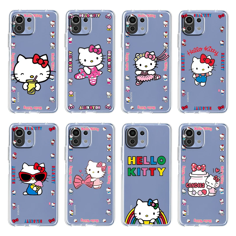 Anime Cute Hello Kitty Cat For Xiaomi Mi 12 12X 11Ultra 11i 11T 10 10T 9 9T Pro Lite 4G 5G Soft Transparent Phone Case Fundas 
Anime Cute Hello Kitty Cat For Xiaomi Mi 12 12X 11Ultra 11i 11T 10 10T 9 9T Pro Lite 4G 5G Soft Transparent Phone Case Fundas