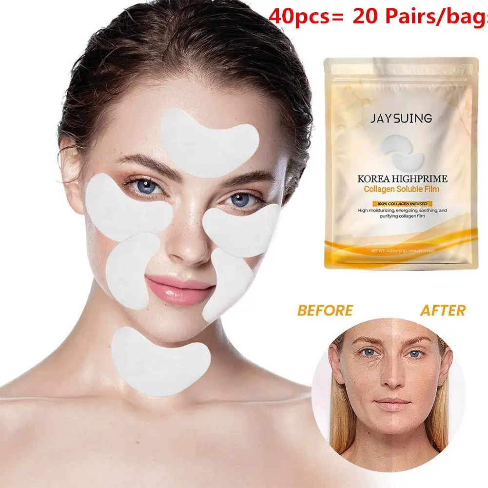 40pcs Korea Highprime Collagen Soluble Film Highprime Collagen Film Circles Moisturizing Remove Wrinkles Lift Anti-Aging Firming
40pcs Korea Highprime Collagen Soluble Film Highprime Collagen Film Circles Moisturizing Remove Wrinkles Lift Anti-Aging Firming