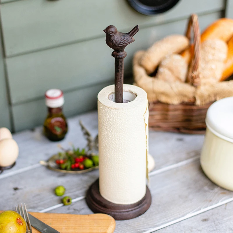 Antique Rustic Cast Iron Scroll Paper Holder With Bird Figurines Handle In Center Vintage Home Garden Table Decor Hemp Rope Rack
Antique Rustic Cast Iron Scroll Paper Holder With Bird Figurines Handle In Center Vintage Home Garden Table Decor Hemp Rope Rack