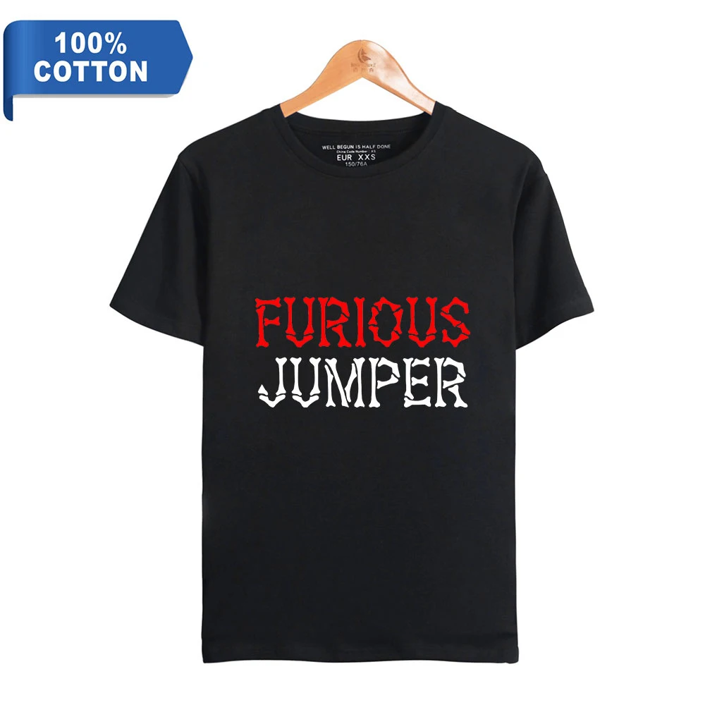 Furious Jumper 100% Cotton T-shirt Women Men O-Neck Short Sleeve Tshirt Fashion Streetwear Summer Clothes
Furious Jumper 100% Cotton T-shirt Women Men O-Neck Short Sleeve Tshirt Fashion Streetwear Summer Clothes