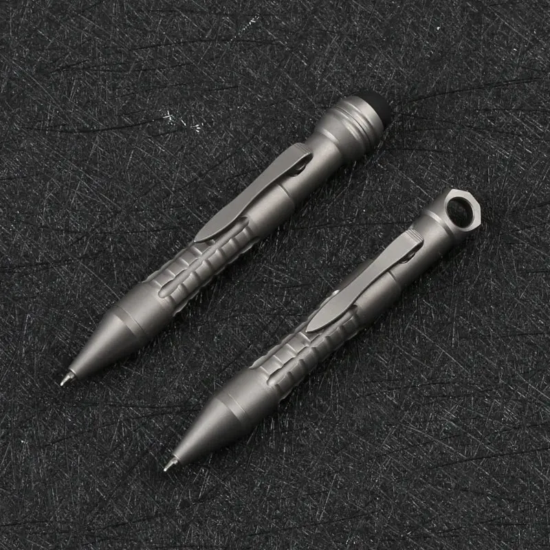 Portable Titanium Alloy Bolt Action Pen Tactical EDC Ball Point Pen with Pocket Clip for Office School
Portable Titanium Alloy Bolt Action Pen Tactical EDC Ball Point Pen with Pocket Clip for Office School