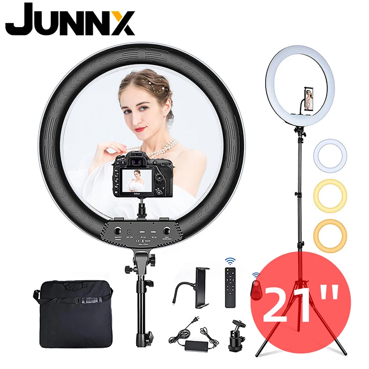 Beauty 21inch 54cm 3000-6000K Dimmable Ringlight Camera Video Live Broadcast Makeup Selfie Big LED 21 Inch Ring Light
Beauty 21inch 54cm 3000-6000K Dimmable Ringlight Camera Video Live Broadcast Makeup Selfie Big LED 21 Inch Ring Light