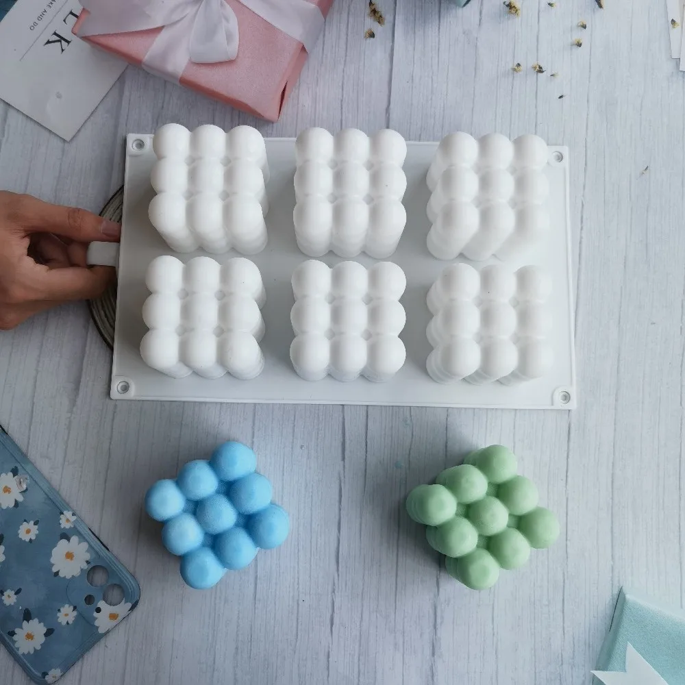 3D Aromatherapy Plaster Candle Hand-made Baking Chocolate Dessert Cake Mould Tool Non-stick Bubble Cube Candles Silicone Mold
3D Aromatherapy Plaster Candle Hand-made Baking Chocolate Dessert Cake Mould Tool Non-stick Bubble Cube Candles Silicone Mold