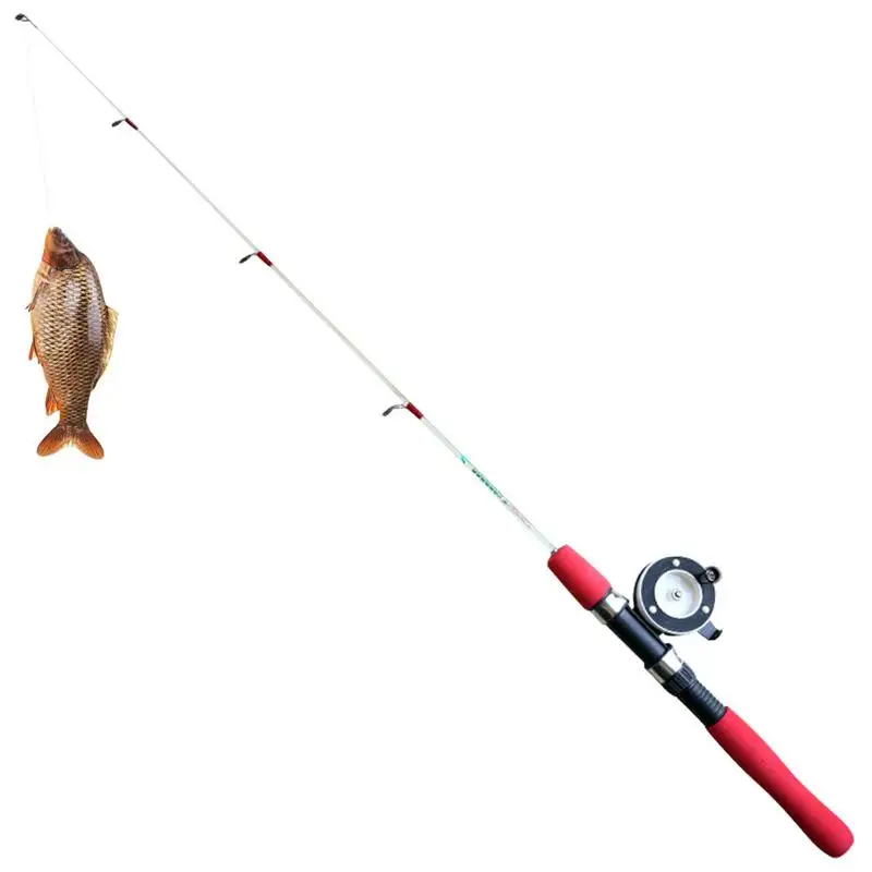 Ice Fishing Rod Small Fishing Rods For Adults Powerful Fishing Pole Solid Fishing Rod With Comfortable EVA Handle
Ice Fishing Rod Small Fishing Rods For Adults Powerful Fishing Pole Solid Fishing Rod With Comfortable EVA Handle