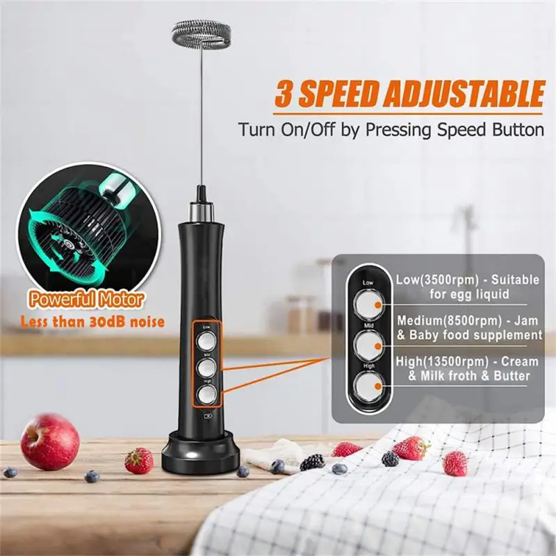 3 In 1 Portable Rechargeable Electric Milk Frother Foam Maker Handheld Foamer High Speeds Drink Mixer Coffee Frothing Wand
3 In 1 Portable Rechargeable Electric Milk Frother Foam Maker Handheld Foamer High Speeds Drink Mixer Coffee Frothing Wand