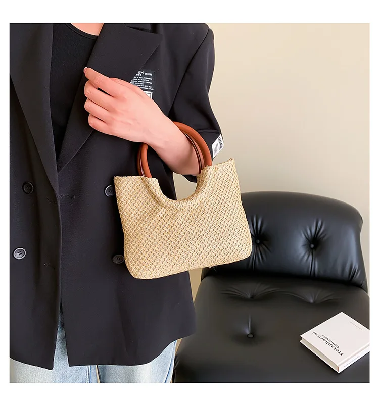 Eco-friendly new straw bag new fashion woven bag female Mori handheld vegetable basket bag vacation style beach bag
Eco-friendly new straw bag new fashion woven bag female Mori handheld vegetable basket bag vacation style beach bag