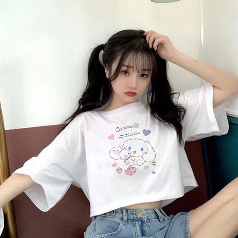 Fashion Kawaii Sanrios T-shirt Cute Cinnamoroll Stitchs Cartoon Anime Short Printed Short Sleeve Plush Toys for Girls Gifts
Fashion Kawaii Sanrios T-shirt Cute Cinnamoroll Stitchs Cartoon Anime Short Printed Short Sleeve Plush Toys for Girls Gifts