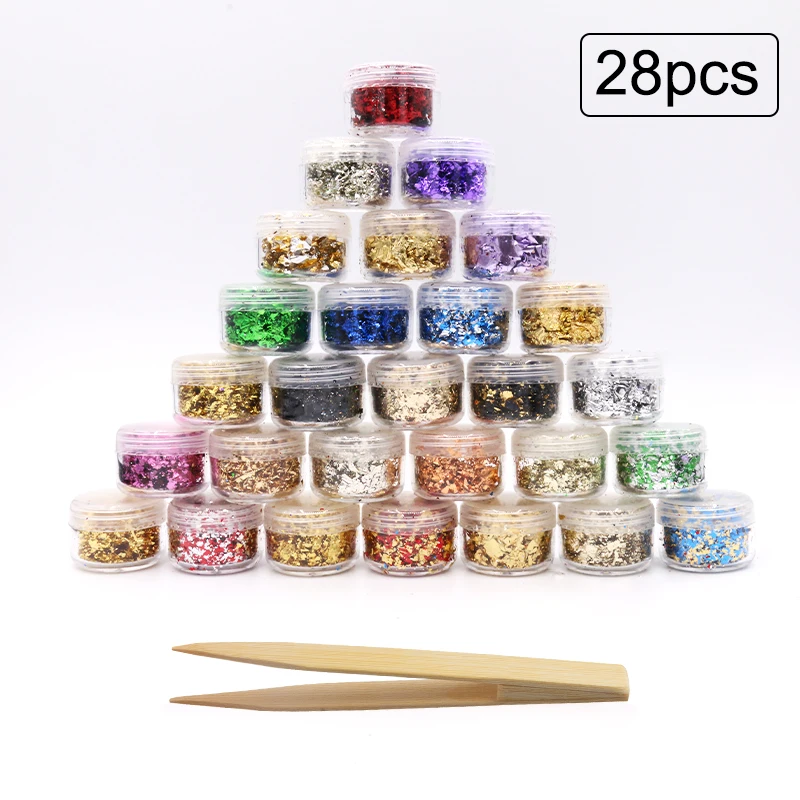 28 Colors Black Gold Leaves Nails Art Sticker Holographic Floral Shiny Slices Nail Foils Decals Tips Manicure Decoration Wt Clip
28 Colors Black Gold Leaves Nails Art Sticker Holographic Floral Shiny Slices Nail Foils Decals Tips Manicure Decoration Wt Clip