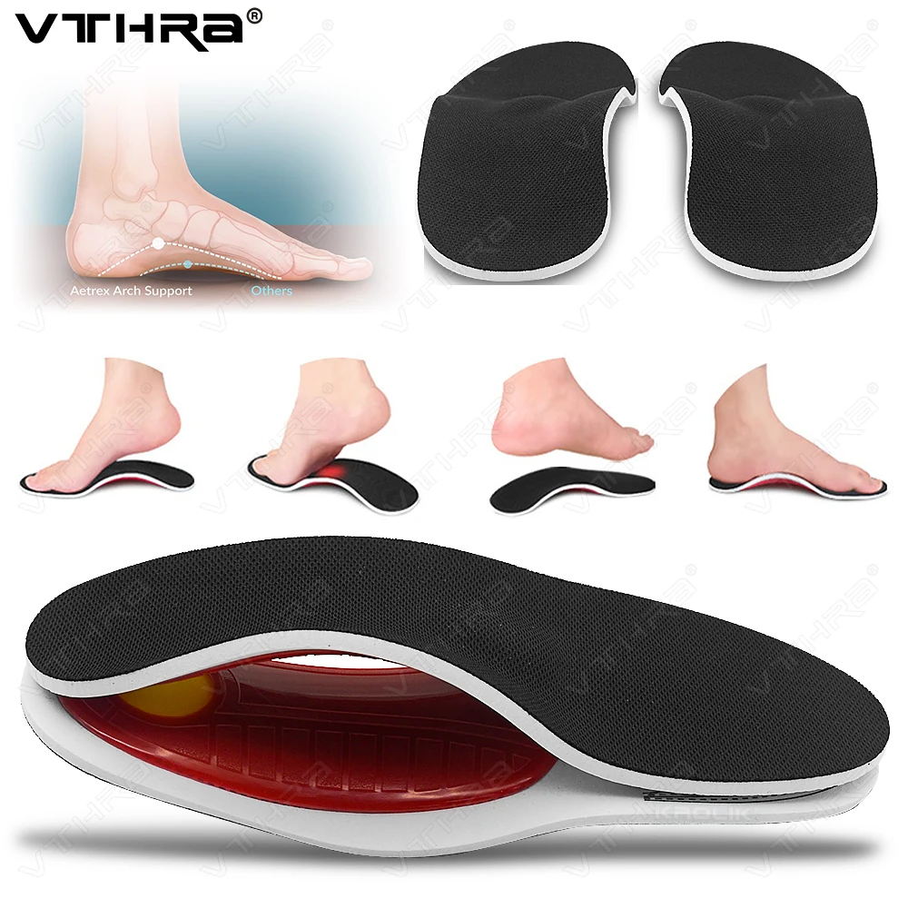 

EVA Flatfoot Orthotic Insole Arch Support Gel Orthopedic Inserts Ease The Pressure Damping Cushions Padding Insole for Man Women