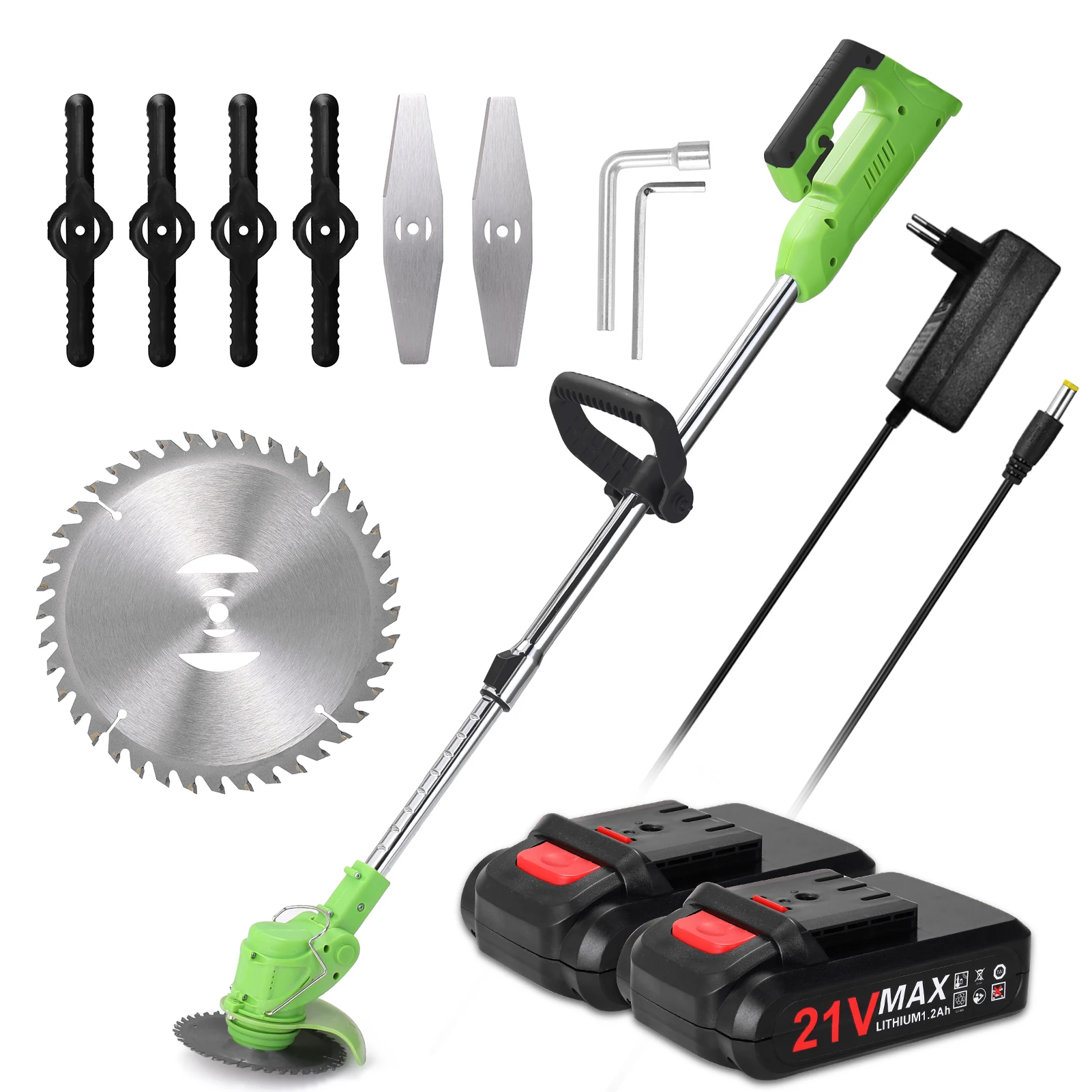 Electric Lawn Mower Rechargeable Battery Cordless Grass Trimmer Auto Release Portable Garden Tools Garden Trimming Machine
Electric Lawn Mower Rechargeable Battery Cordless Grass Trimmer Auto Release Portable Garden Tools Garden Trimming Machine