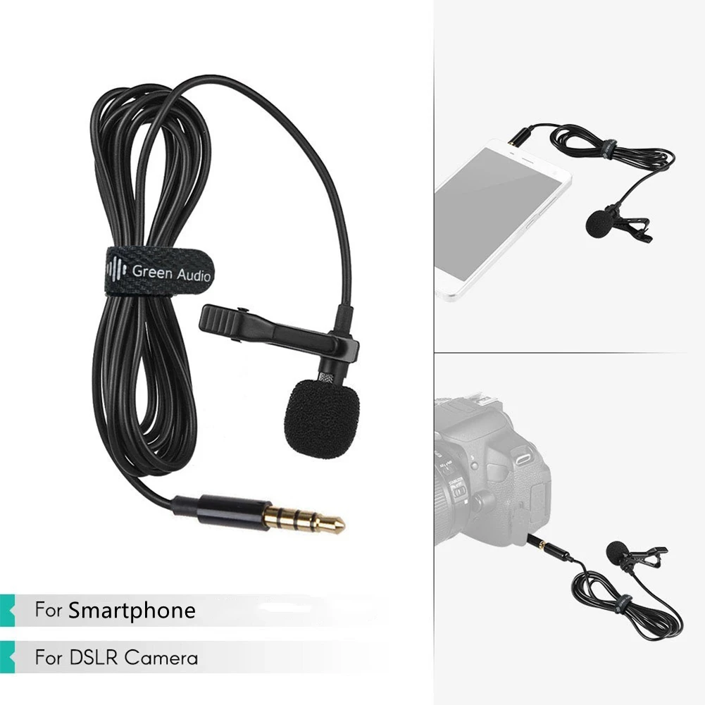 3.5MM Portable Lavalier Microphone Clip-on Omnidirectional Mic For Smartphone Use On Lecturers Live Broadcast Stage Microphone
3.5MM Portable Lavalier Microphone Clip-on Omnidirectional Mic For Smartphone Use On Lecturers Live Broadcast Stage Microphone