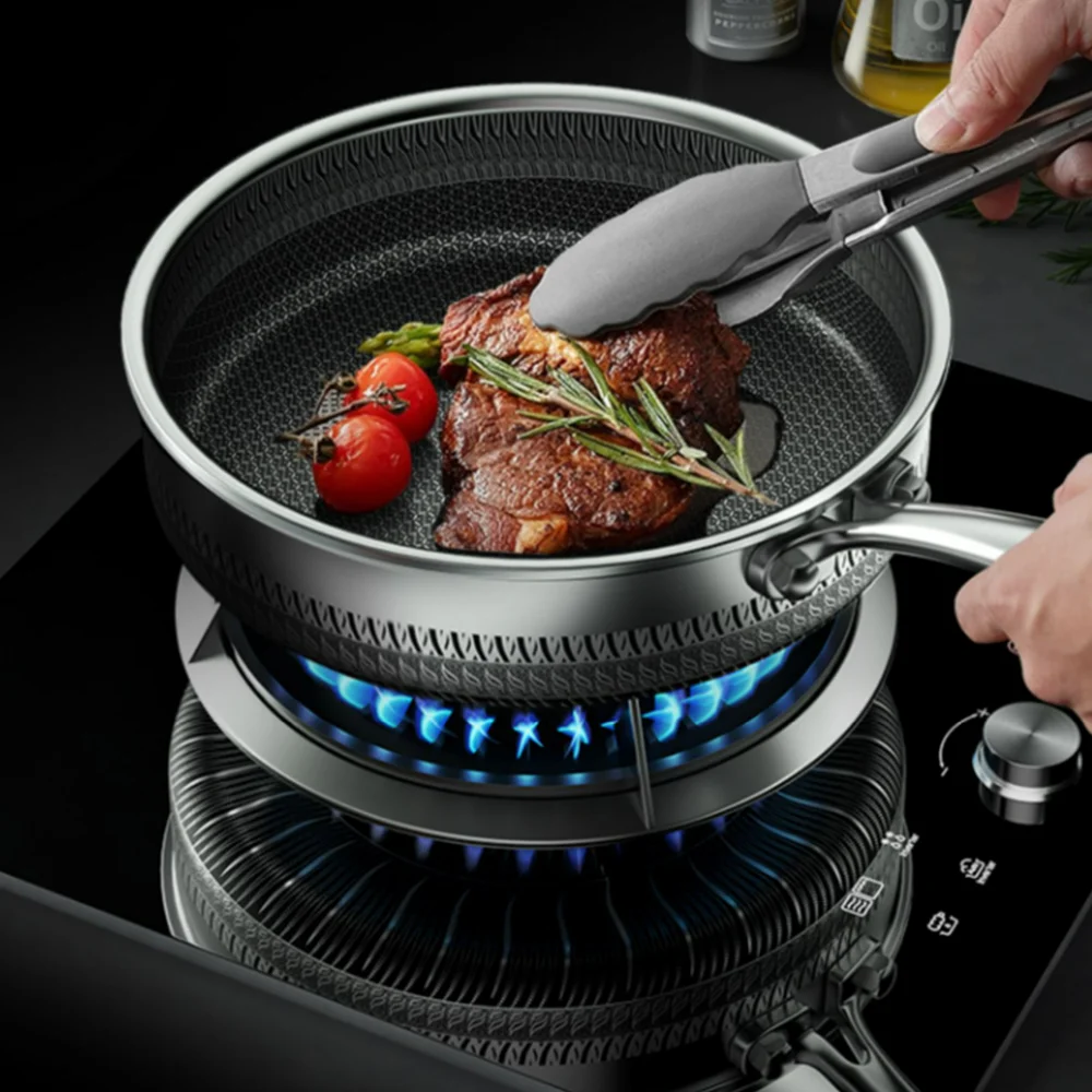 Stainless Pan General Pot Furnace Quality 304 Steel Fried Nonstick Pan Frying Cooking Kitchen Electromagnetic Steak
Stainless Pan General Pot Furnace Quality 304 Steel Fried Nonstick Pan Frying Cooking Kitchen Electromagnetic Steak