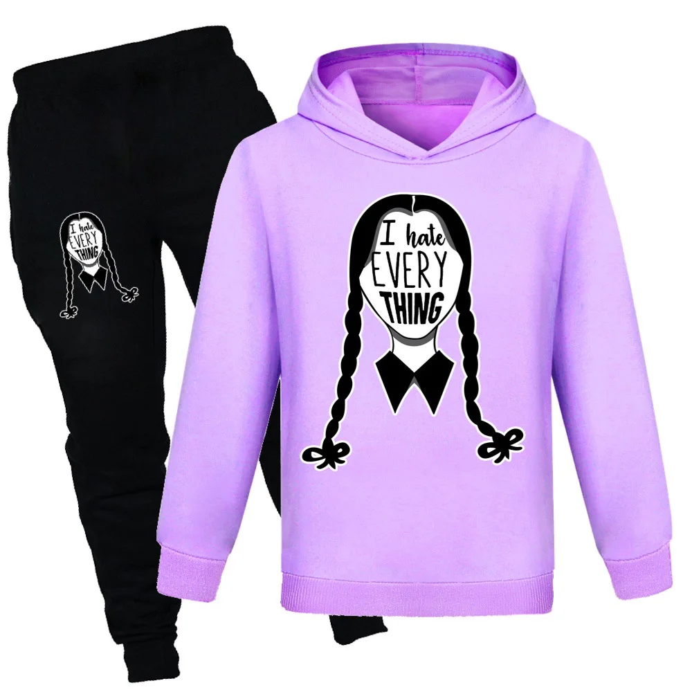 Kids Boys Wednesday Addams Family Clothing Autumn Girl Clothes Suit Children Cotton Hoodies 2pcs Set Toddler Casual Tracksuit
Kids Boys Wednesday Addams Family Clothing Autumn Girl Clothes Suit Children Cotton Hoodies 2pcs Set Toddler Casual Tracksuit