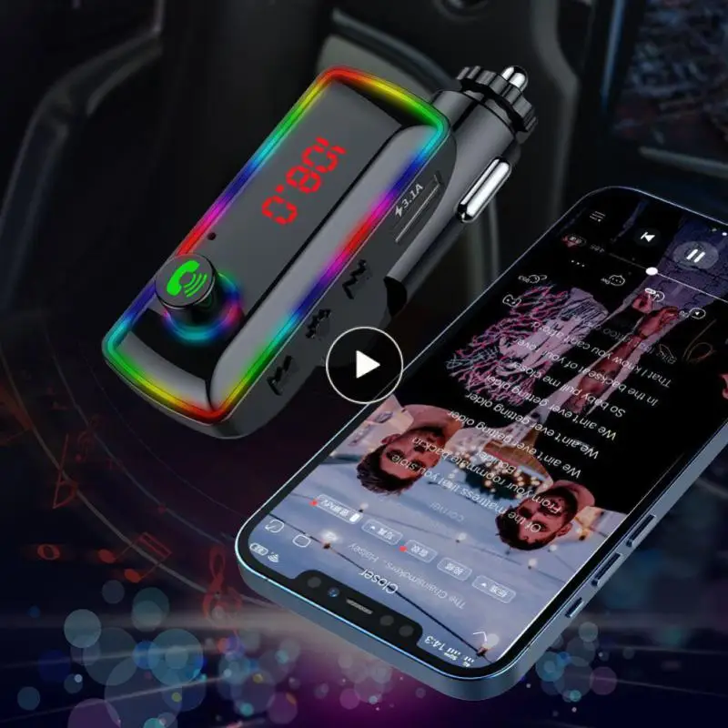 Portable Car Mp3 Player 3.1a Car Bluetooth Player Receiver Multifunctional Fm Transmitter Practical Car Accessories Fast Charge
Portable Car Mp3 Player 3.1a Car Bluetooth Player Receiver Multifunctional Fm Transmitter Practical Car Accessories Fast Charge