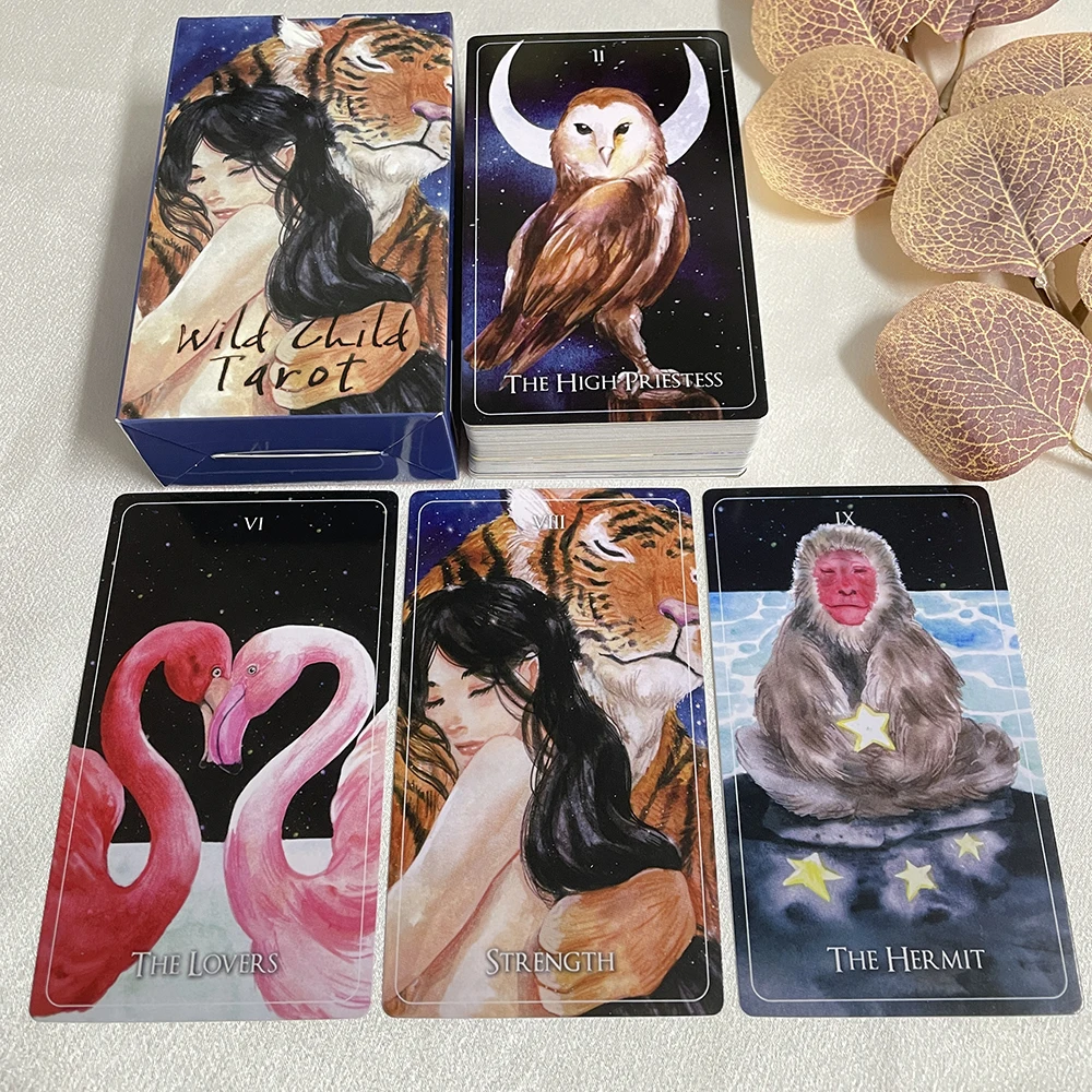 

12x7cm English Deck Tarot High Quality Runes Divination Cards Sturdy Prophet for Beginners with Paper Guide Book Taro