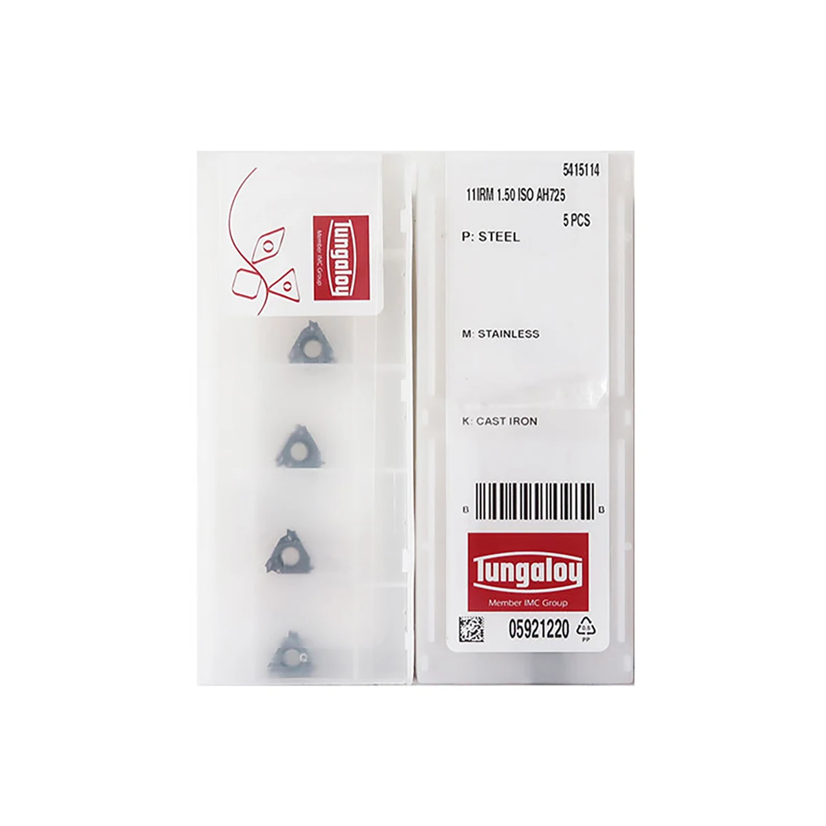 Tungaloy 100% Original 11IRM 11IRM 1.50 ISO AH725 11IRM 2.00 ISO AH725 11IRMA60 AH725 Carbide Inserts Blades Theading Insert
Tungaloy 100% Original 11IRM 11IRM 1.50 ISO AH725 11IRM 2.00 ISO AH725 11IRMA60 AH725 Carbide Inserts Blades Theading Insert