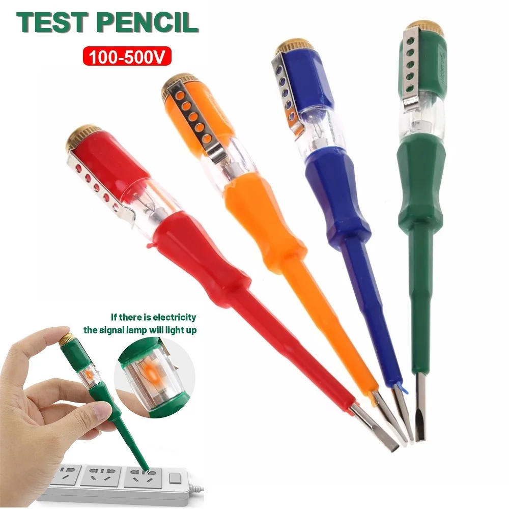 LED Voltage Tester Portable Test Pen Flat Screwdriver Voltage Detector Pen Circuit Testing Pencil Electric Tool Hand Tools
LED Voltage Tester Portable Test Pen Flat Screwdriver Voltage Detector Pen Circuit Testing Pencil Electric Tool Hand Tools