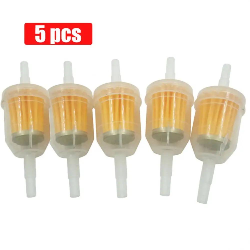 5PCS Universal Inline Gas/Fuel Filter 6MM-8MM 1/4" For Lawn Mower Small Engine Auto Accessories Motorcycle Accessories Oil Filt
5PCS Universal Inline Gas/Fuel Filter 6MM-8MM 1/4" For Lawn Mower Small Engine Auto Accessories Motorcycle Accessories Oil Filt