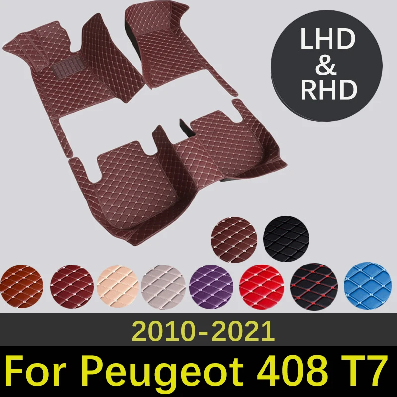 Custom Leather Car Floor Mats For Peugeot 408 T7 MK1 2010~2021 Interior Accessories Carpets Car Styling Rug
Custom Leather Car Floor Mats For Peugeot 408 T7 MK1 2010~2021 Interior Accessories Carpets Car Styling Rug