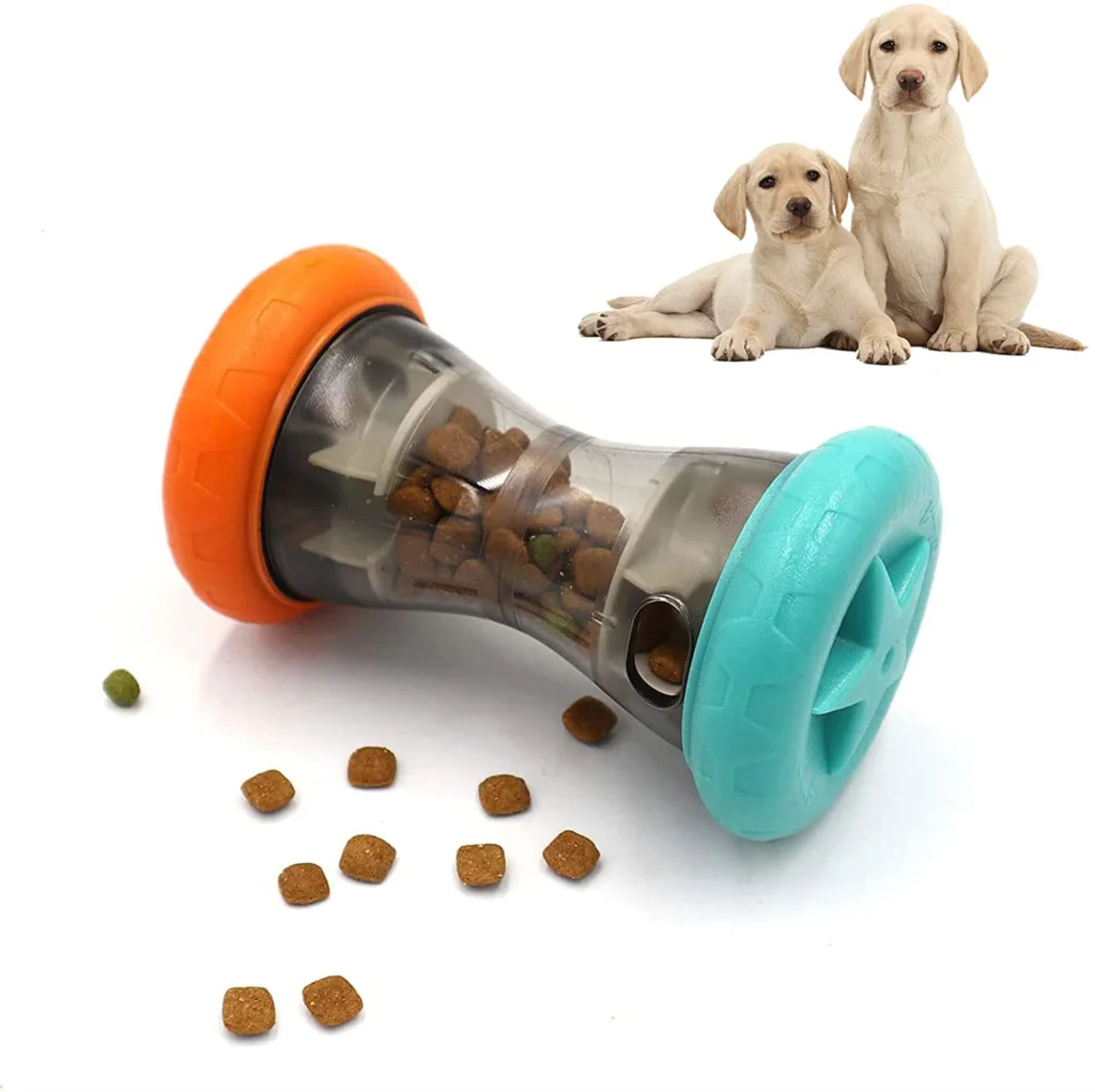 Treat Dispensing Puzzle Toys for Small Dogs,Interactive Chase,Slow Feeder,to Improves Pets Digestion,Barbell-Shaped Dog Toys
Treat Dispensing Puzzle Toys for Small Dogs,Interactive Chase,Slow Feeder,to Improves Pets Digestion,Barbell-Shaped Dog Toys