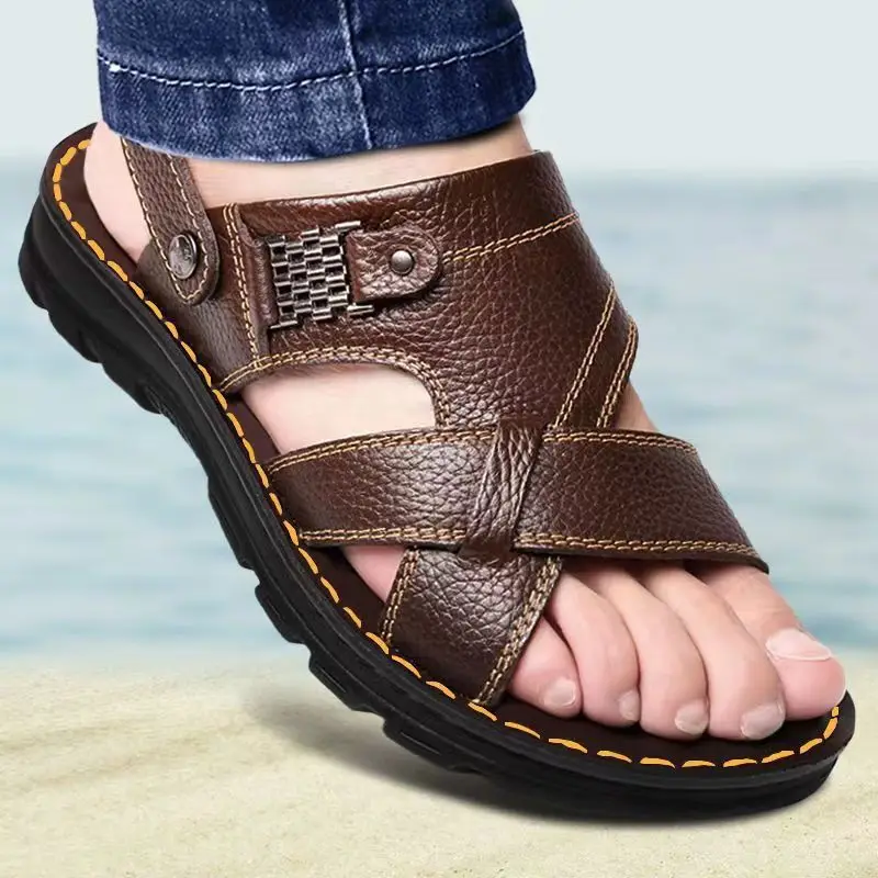 Men's Sandals 2022 Summer New Hot Selling Waterproof Non-slip Genuine Leather Sandals Soft Sole Slippers Breathable Casual Shoes
Men's Sandals 2022 Summer New Hot Selling Waterproof Non-slip Genuine Leather Sandals Soft Sole Slippers Breathable Casual Shoes