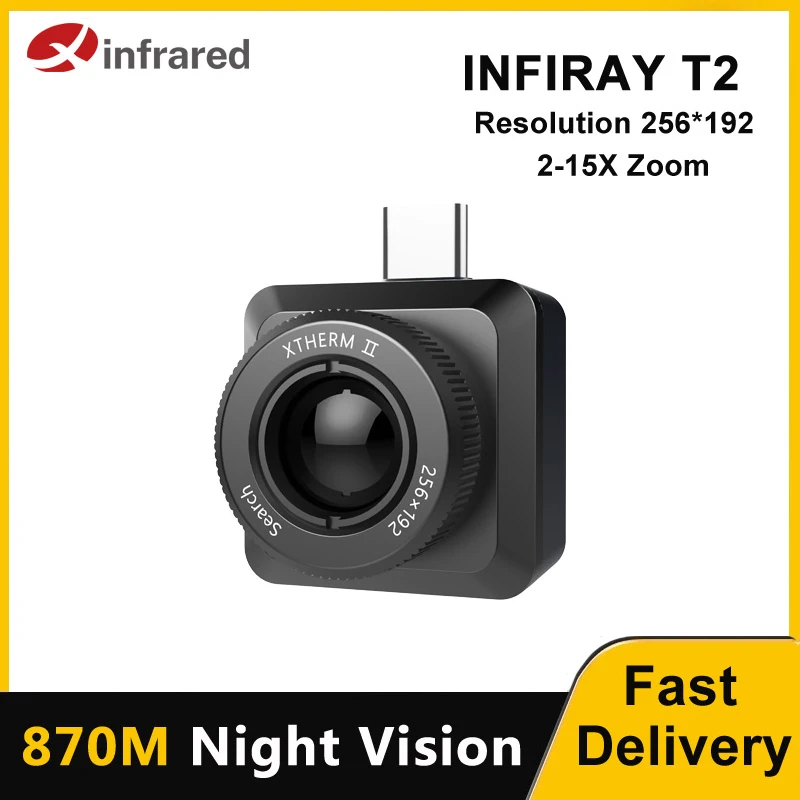 Инфракрасный Тепловизор INFIRAY T2, наружная фотокамера с функцией ночного видения, мобильная тепловизионная камера с измерением температуры 
Инфракрасный Тепловизор INFIRAY T2, наружная фотокамера с функцией ночного видения, мобильная тепловизионная камера с измерением температуры