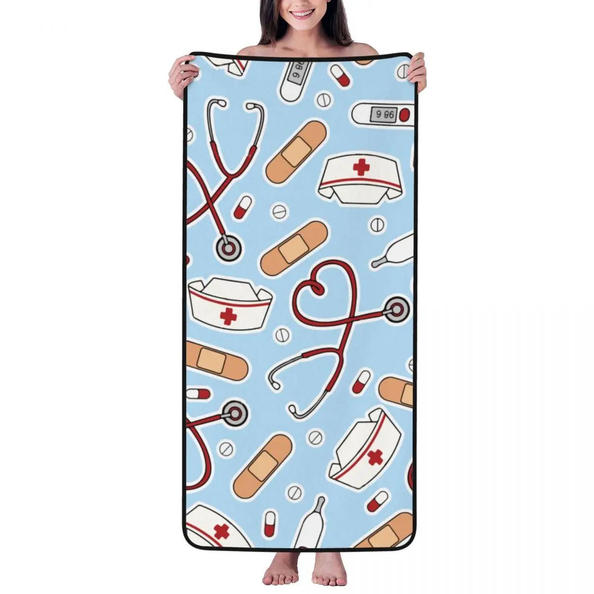 Nurse Appliance Beach Towel for Adult Kids Microfiber Bath Towel Blanket for Camping Swim Pool Travel Beach Gym
Nurse Appliance Beach Towel for Adult Kids Microfiber Bath Towel Blanket for Camping Swim Pool Travel Beach Gym