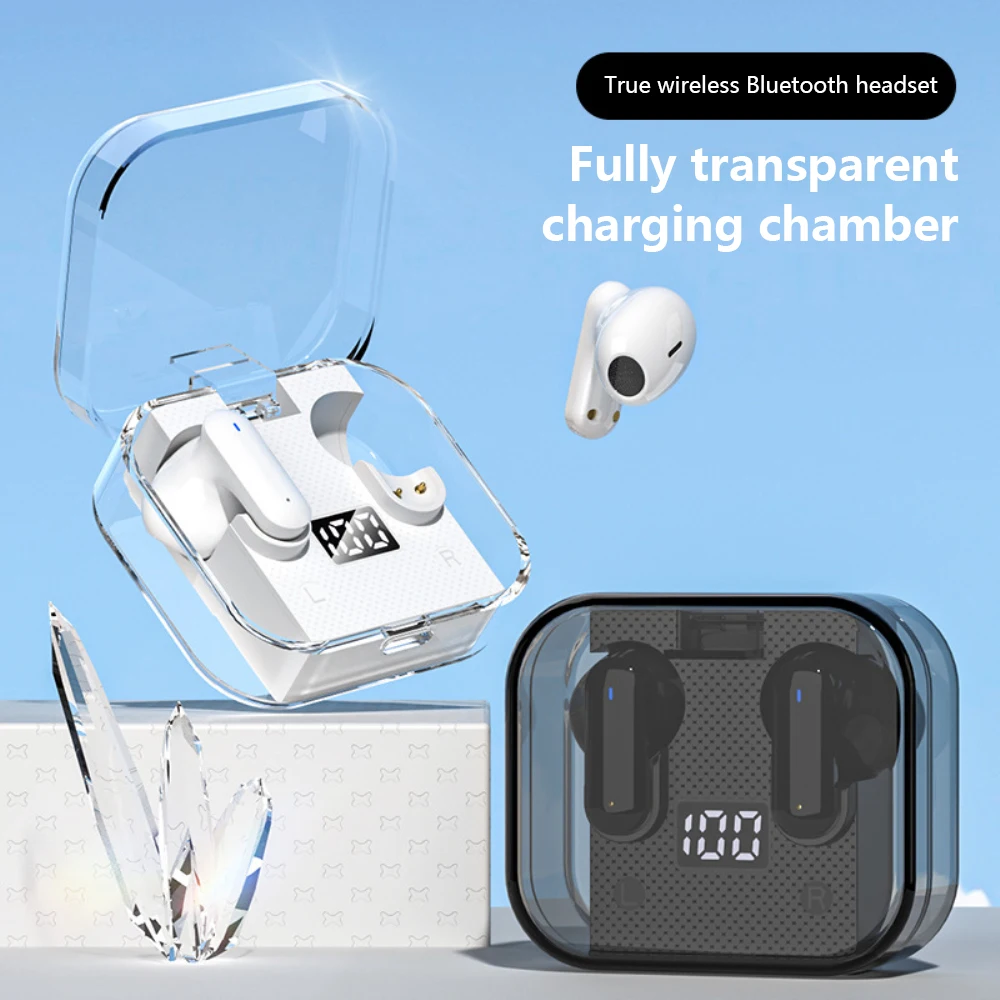 Wireless Power Display Headphones With Mic Bluetooth5.2 Touch Control Headsets For Smart Phone New Transparent Sports Earbuds
Wireless Power Display Headphones With Mic Bluetooth5.2 Touch Control Headsets For Smart Phone New Transparent Sports Earbuds