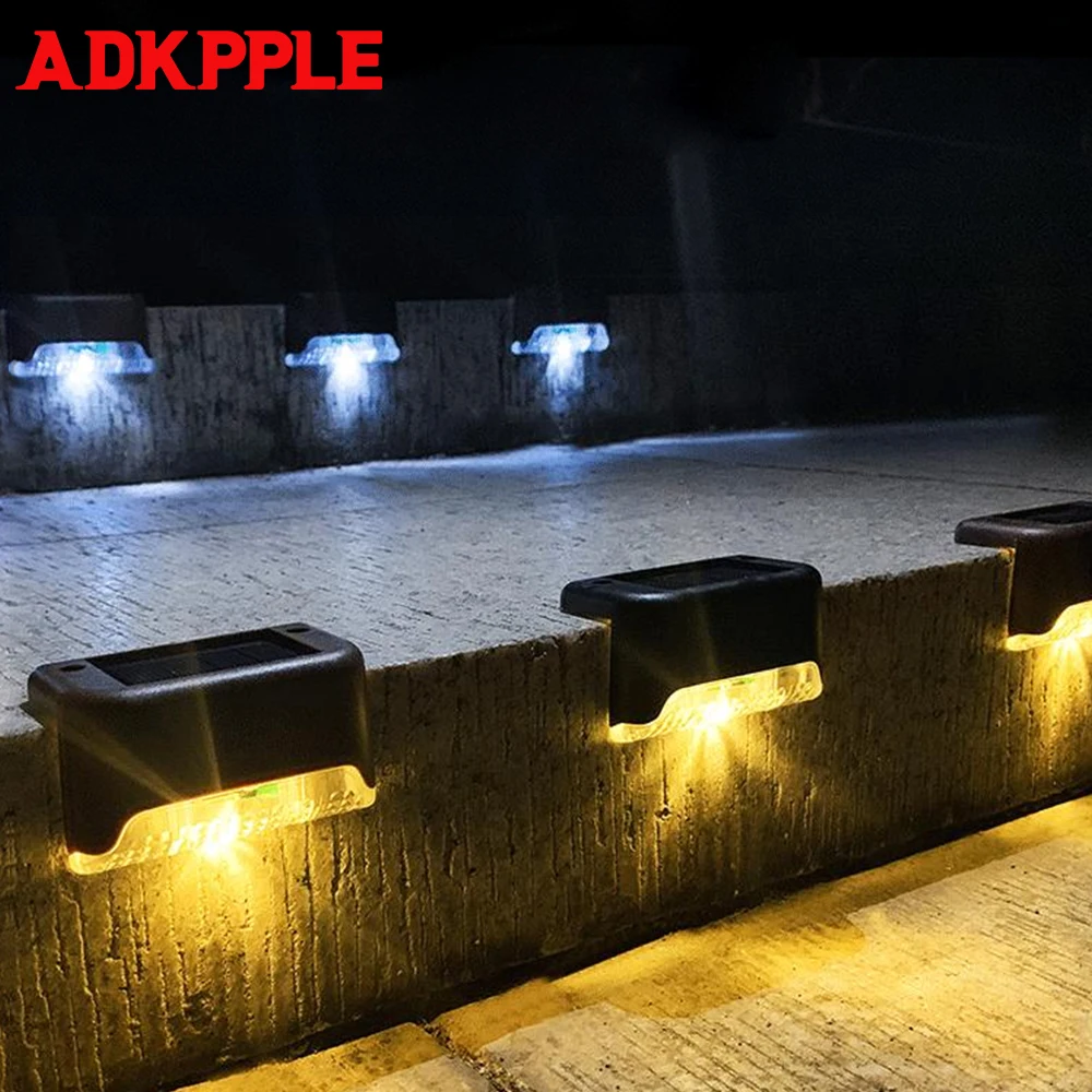8/4PCS LED Solar Stair Lamp Outdoor Fence Light IP55 Waterproof Garden Lights Pathway Yard Patio Steps Lamps Solar Night Light
8/4PCS LED Solar Stair Lamp Outdoor Fence Light IP55 Waterproof Garden Lights Pathway Yard Patio Steps Lamps Solar Night Light