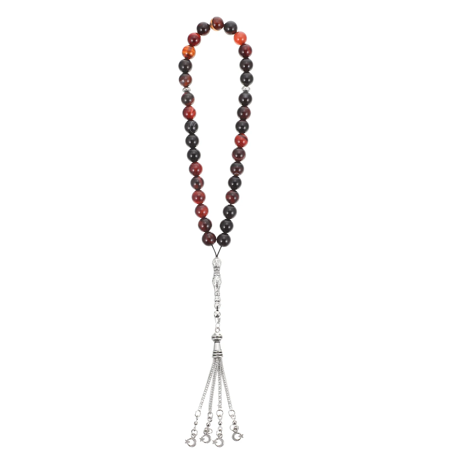 Agate Rosary Islamic Praying Muslim Prayer Bead Prop Religious Beading Beaded 33-bead Men's Necklace
Agate Rosary Islamic Praying Muslim Prayer Bead Prop Religious Beading Beaded 33-bead Men's Necklace