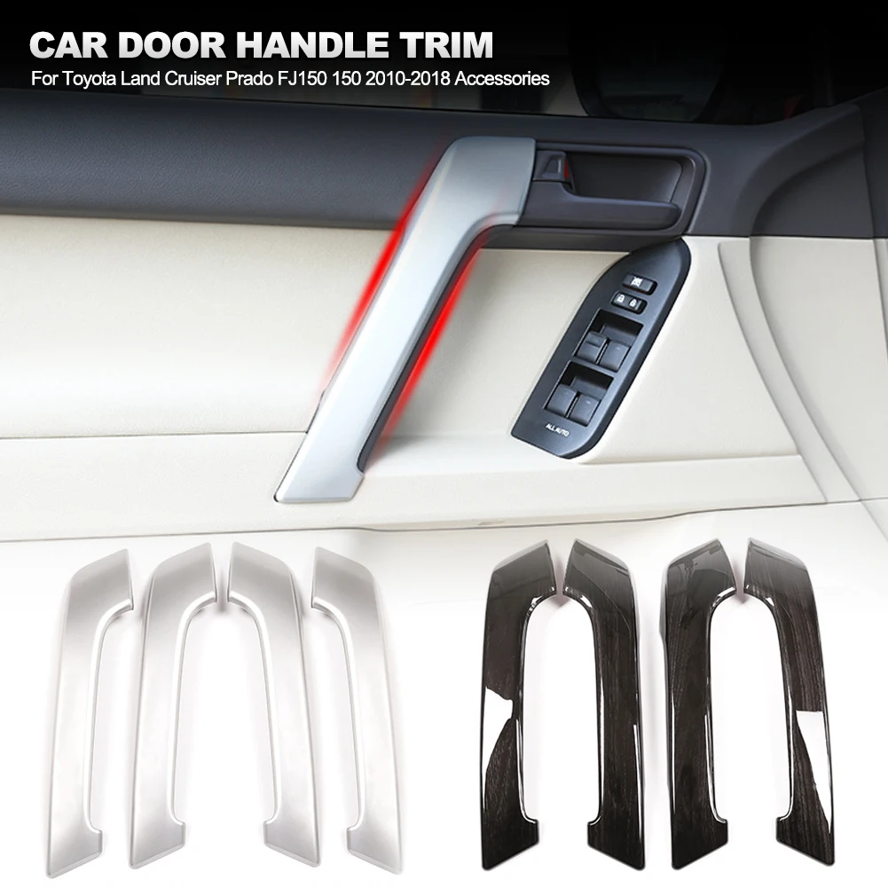 4PCS Black Silver Car ABS Interior Door Handle Trim for Toyota Land Cruiser Prado FJ150 150 2010-2018 Car Accessories Interior
4PCS Black Silver Car ABS Interior Door Handle Trim for Toyota Land Cruiser Prado FJ150 150 2010-2018 Car Accessories Interior