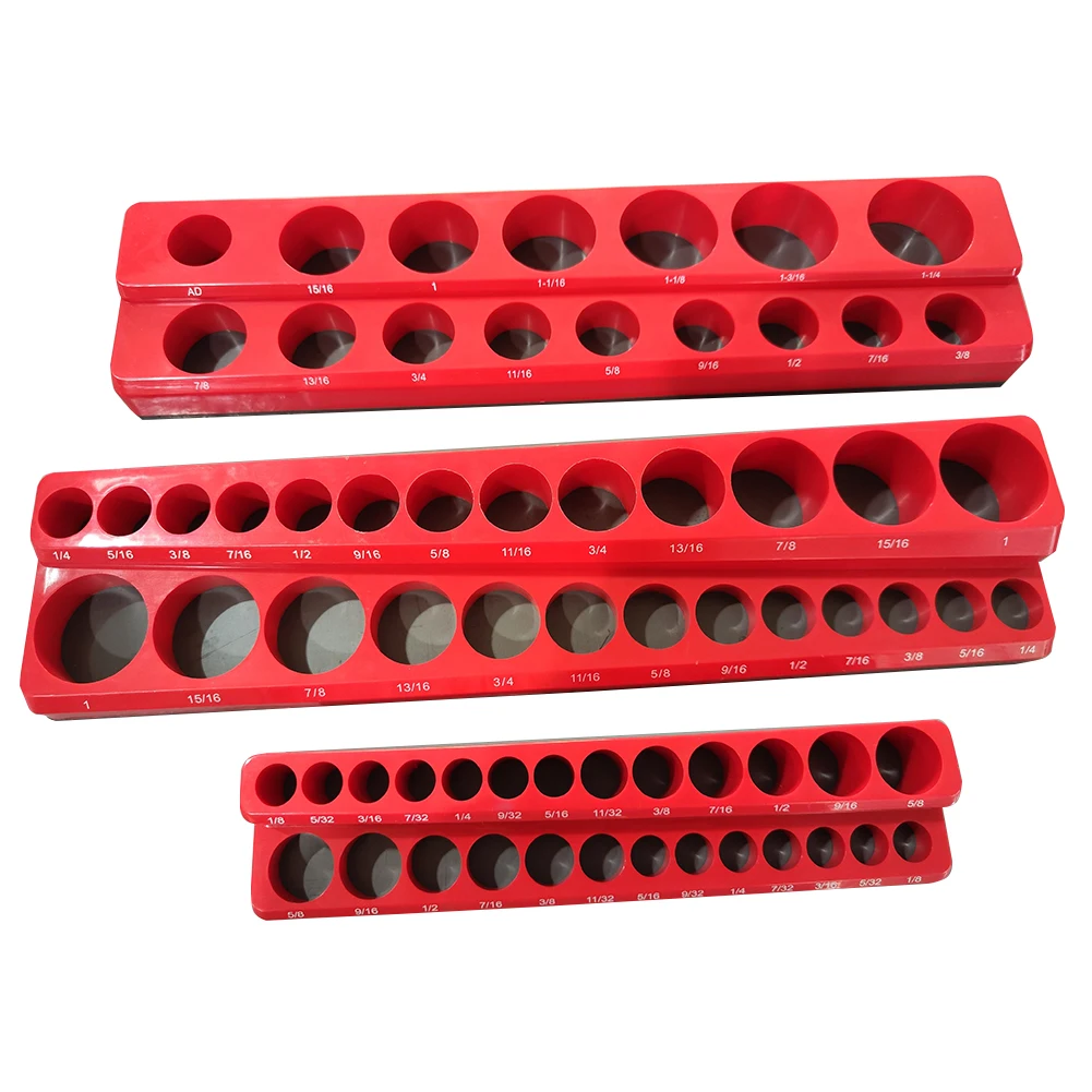 Magnetized Tool Socket Holder Storage Racks Plastic Alloy Steel Socket Holder Blue/red Magnetic Socket Organizer
Magnetized Tool Socket Holder Storage Racks Plastic Alloy Steel Socket Holder Blue/red Magnetic Socket Organizer