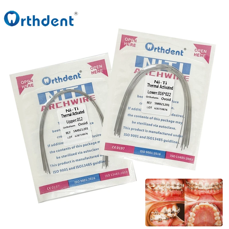 2 Packs Dental Niti Archwire Orthodontic Arch Top Forms Thermal Activated Ovoid Wires Round/Rectangular Teeth Treatment Material
2 Packs Dental Niti Archwire Orthodontic Arch Top Forms Thermal Activated Ovoid Wires Round/Rectangular Teeth Treatment Material
