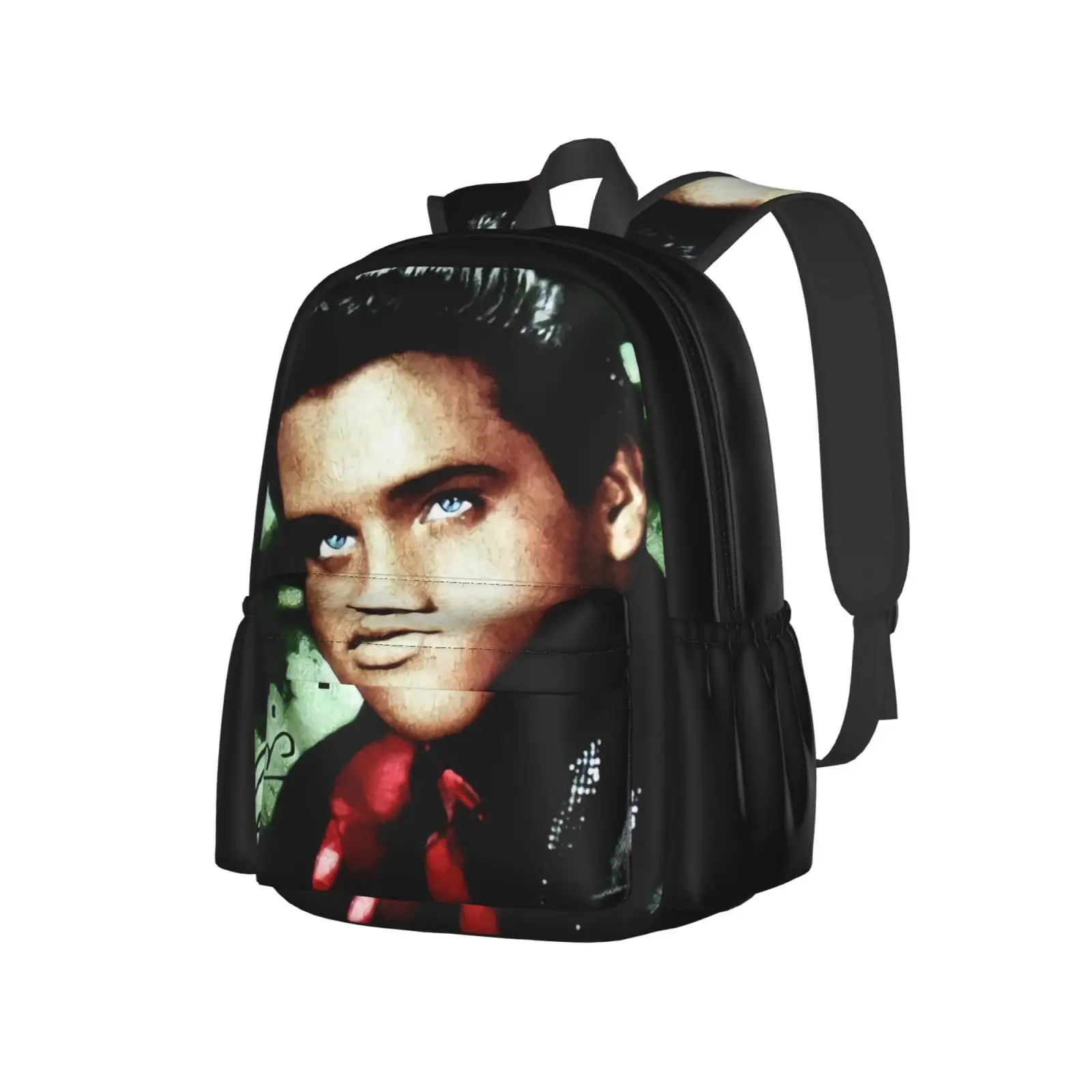 

Vtg Y2K Young Elvis Presley Big Men's Bag Lace Backpack Suitcases Fabric Bag Canvas Bags Bag Bag Drawstring Pouch Drawing Bags