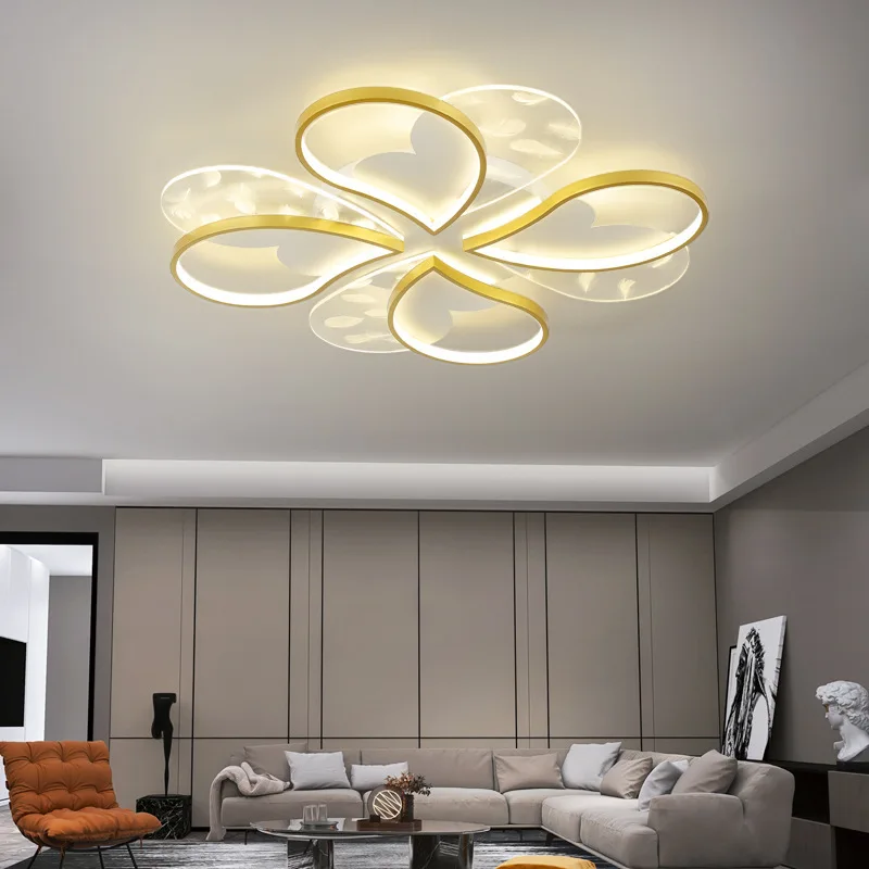 Modern Led Ceiling Chandelier Creative Four-leaf Clover Lamp for Living Room Bedroom Gold Pink Home Decoration Indoor Lights
Modern Led Ceiling Chandelier Creative Four-leaf Clover Lamp for Living Room Bedroom Gold Pink Home Decoration Indoor Lights
