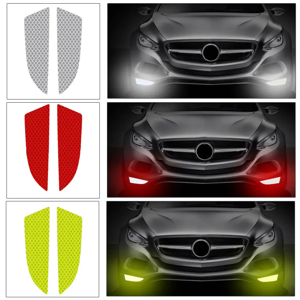 2Pcs Car Reflector Protective Sticker Scratches Safety Warning Reflective Car Stickers Acessorio Reflective Tape Car Tool
2Pcs Car Reflector Protective Sticker Scratches Safety Warning Reflective Car Stickers Acessorio Reflective Tape Car Tool