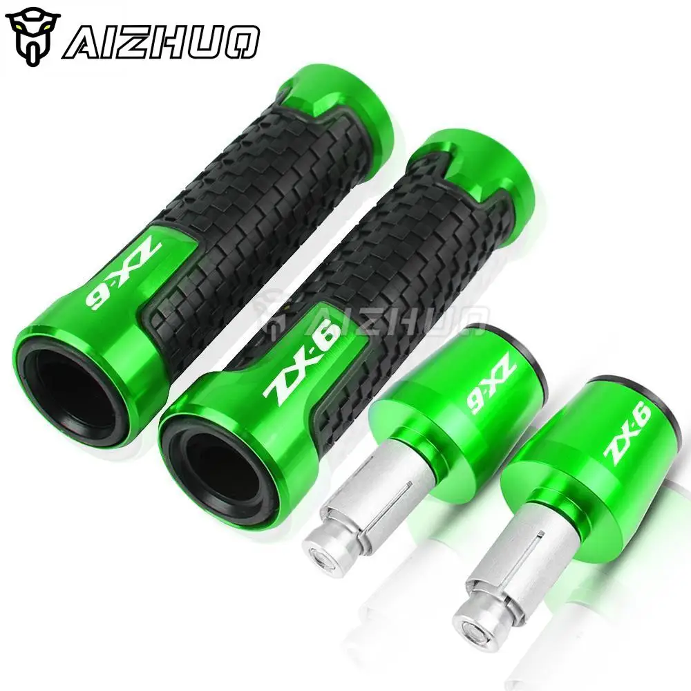 

Motorcycle 7/8'' 22mm Handlebar Handle Bar Grips Ends For KAWASAKI ZX6 ZX-6 2013-2019 ZX6R ZX6RR ZX-6R 2014 2015 2016 2017 2018