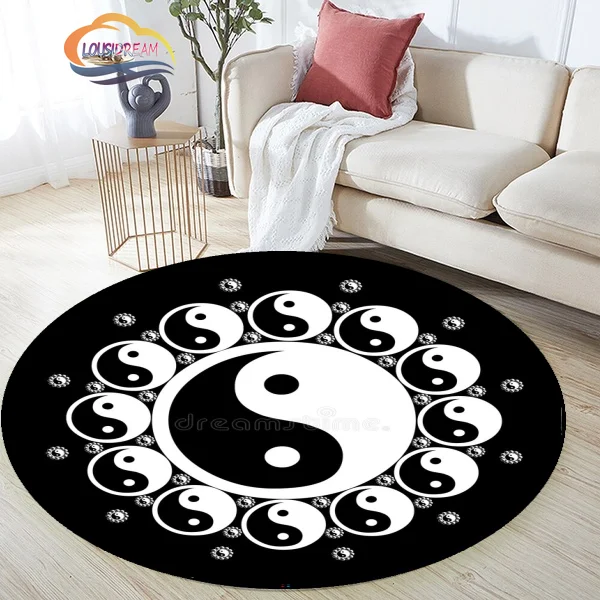 Divination Rug, Yin-yang Pattern Series Round Carpet- Yin-yang Flower Rug, Sun and Moon, Ice and Fire Rug ,Taiji-Bagua Carpet
Divination Rug, Yin-yang Pattern Series Round Carpet- Yin-yang Flower Rug, Sun and Moon, Ice and Fire Rug ,Taiji-Bagua Carpet